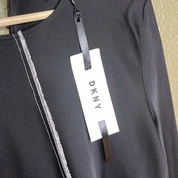 NWT DKNY SILK LONG SLEEVE TOP - Picture 11 of 13